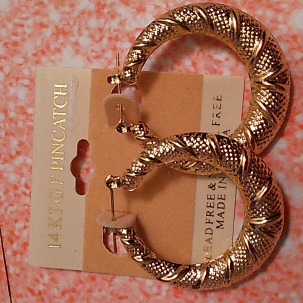 14k G.F. HOOP EARRING